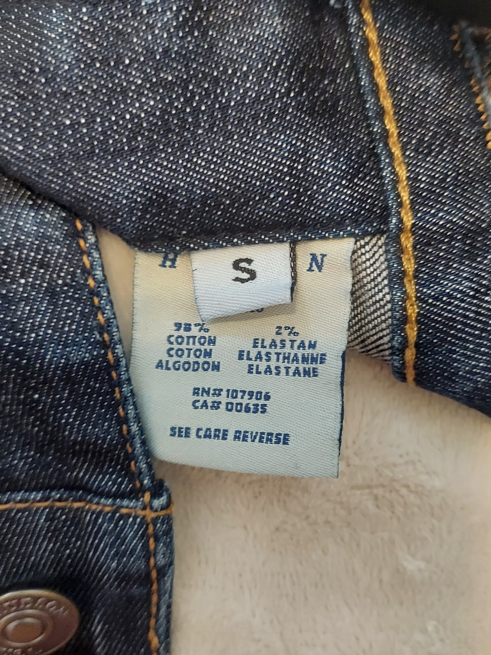Hudson Jeans Women’s Dark Blue Denim Jacket Size Small - Picture 8 of 10